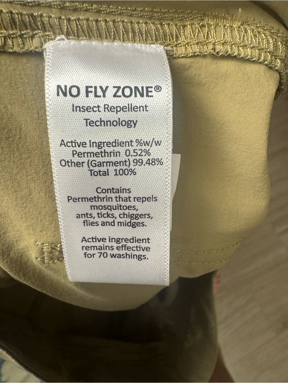 L.L.Bean No Fly Zone Hiking Pants Khaki Women’s 2 Petite - Picture 5 of 10
